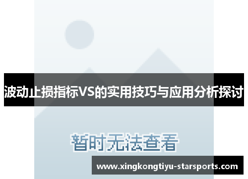 波动止损指标VS的实用技巧与应用分析探讨
